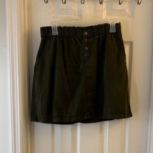 LOFT Small Olive Green Skirt